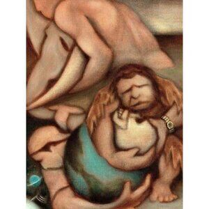 Rediscovering The World Original Painting by Tommervik  11" x 14" Oil on stretch